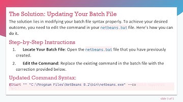 How to Open NetBeans Without a Console Using a Batch File