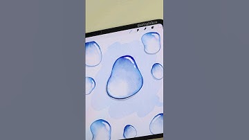 SIMPLE Water Droplet made EASY in Procreate 💦 #procreate #shorts #art