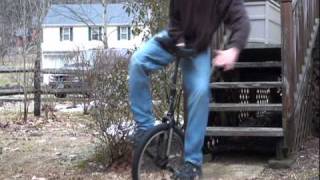 Seat In Front Unicycling Off Stairs
