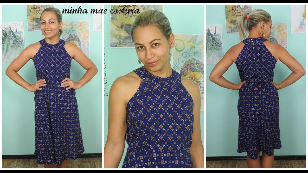 COSTURANDO VESTIDO COM CAVA AMERICANA