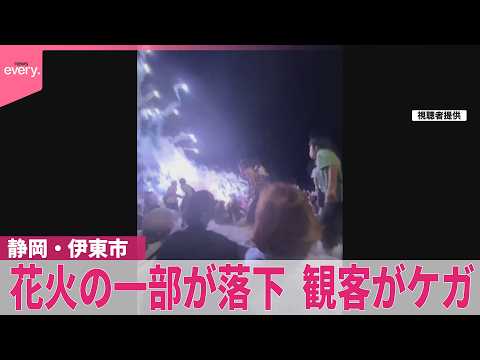Anjin-sai : des feux d'artifice explosent sur la foule à Shizuoka