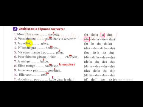 0124 Answer To The Book Explaining Merci Française Third Secondary 2026 Second Unit First Les 