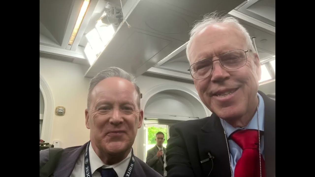 President Trump first press secretary Sean Spicer meets Dr Harper at WH 04/29/25
