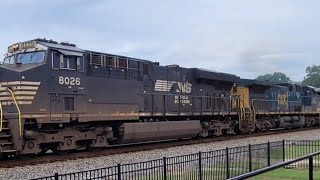 Norfolk Southern 187 rolls northbound through Locust Grove, Ga