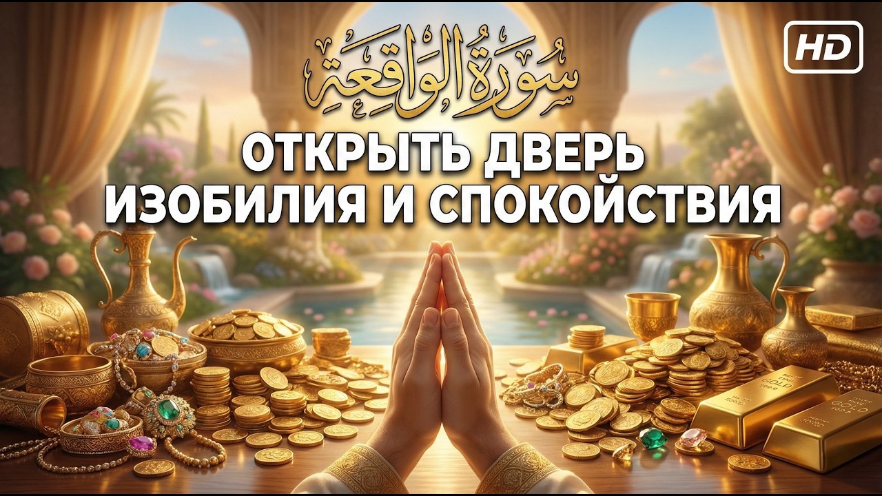Сура Аль-Вакиа (Waqiah) 🏆 От бедности и долгов | Успокоение сердца и для сна 💰