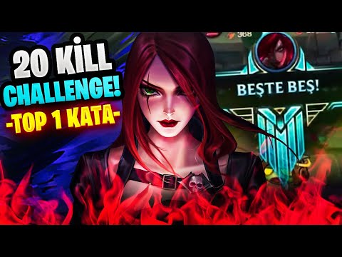 PENTA ATTIM! TOP 1 KATARİNA GERİ DÖNDÜ! YÜKSEK ELO 20 KILL CHALLENGE! @shimawr