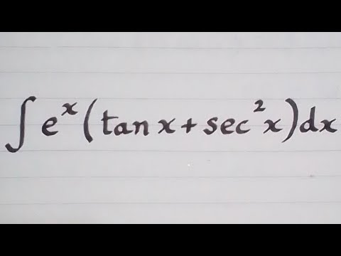 Integral of e^x(tan