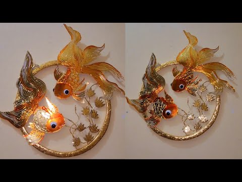 Modern, easy and economical goldfish decoration.