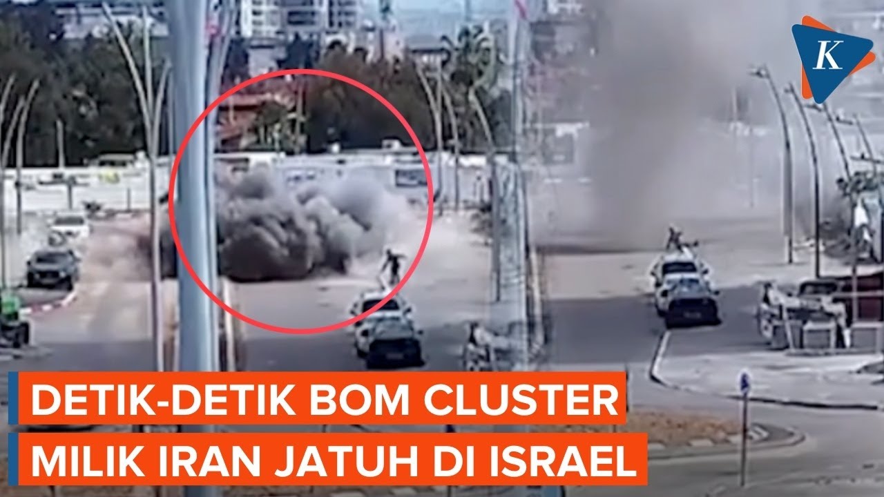 Detik-detik Bom Cluster Iran Jatuh di Israel, 1 Orang Tewas