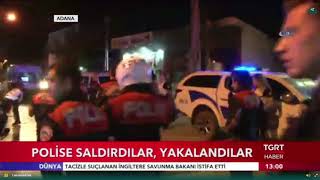 Polise Saldırdılar Yakalandılar