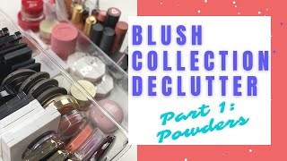 Blush Declutter 2021 | ALL of My Powder Blushes, Makeup Pare Down Part 3
