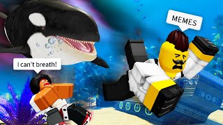 ROBLOX Sharkbite 2 Funny Moments Part 2 (MEMES) 🦈 Roblox Sharkbite 2 Funny Moments Compilation