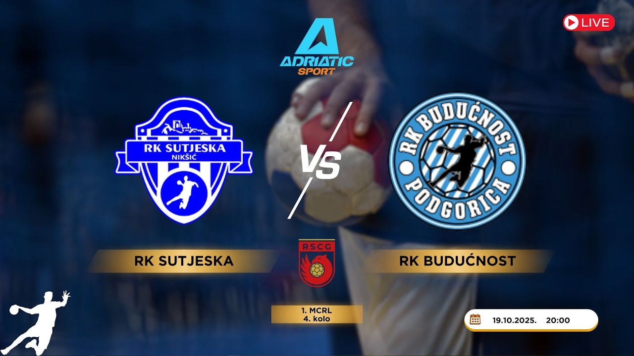 1. MCRL | RK Sutjeska vs RK Budućnost | LIVE