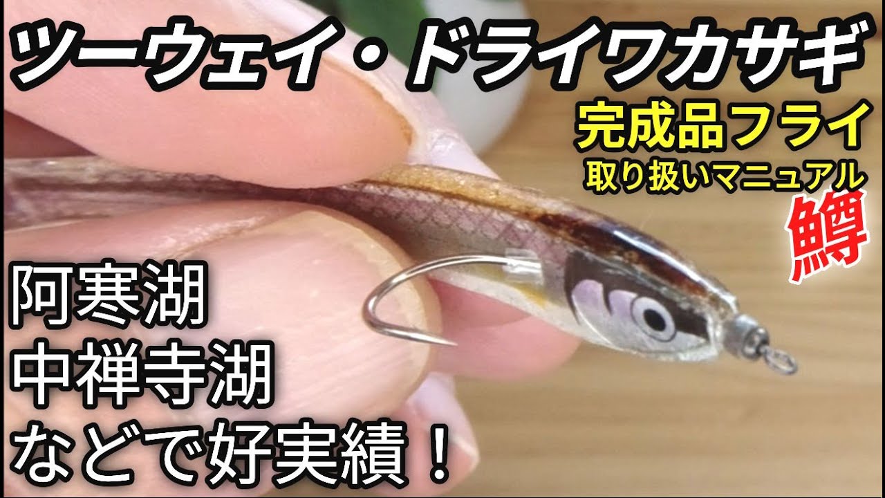 フライフィッシング【ツーウェイ・ドライワカサギ】阿寒湖・中禅寺湖