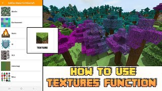 ADDONS MAKER GUIDE Part 2: How to use Texture function to change all Minecraft texture screenshot 4