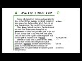Facts and figures  unit 2 how why  lesson 4 how can a plant kill