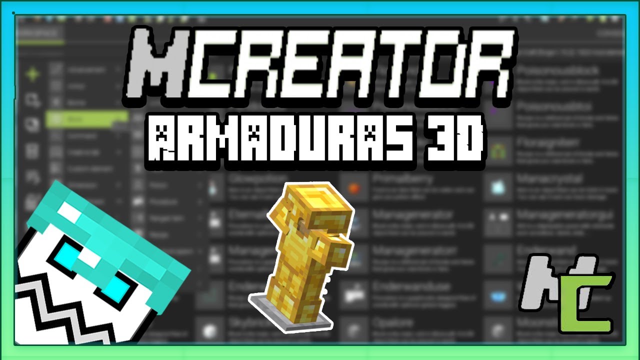 Mcreator crea tu mod #9 - Armaduras 3D - YouTube