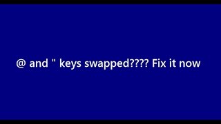 how to fix swapped key problem (e.g., 