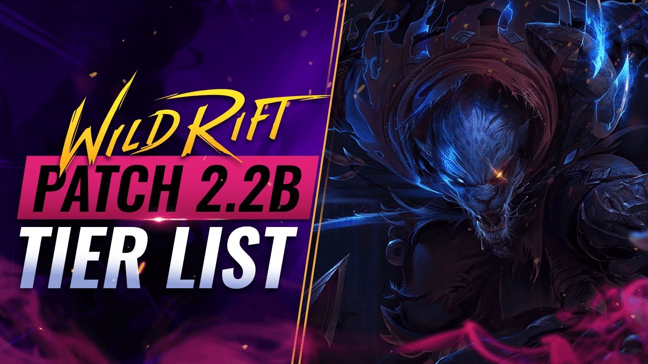 BEST HIGH ELO Champions TIER List - Patch 2.2 - Wild Rift (LoL