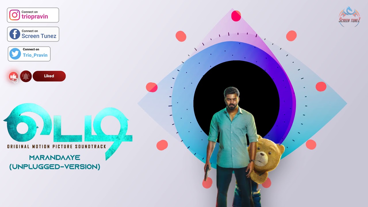 Marandaaye - (Unplugged-Version) Song 8D | Teddy | Arya | D. Imman | Screen Tunez 