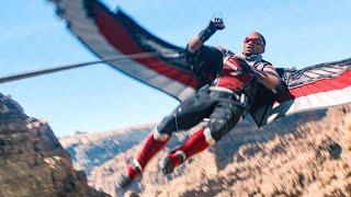 Falcon vs Helicopters - Canyon Battle Scene | The Falcon and the Winter Soldier (2021)