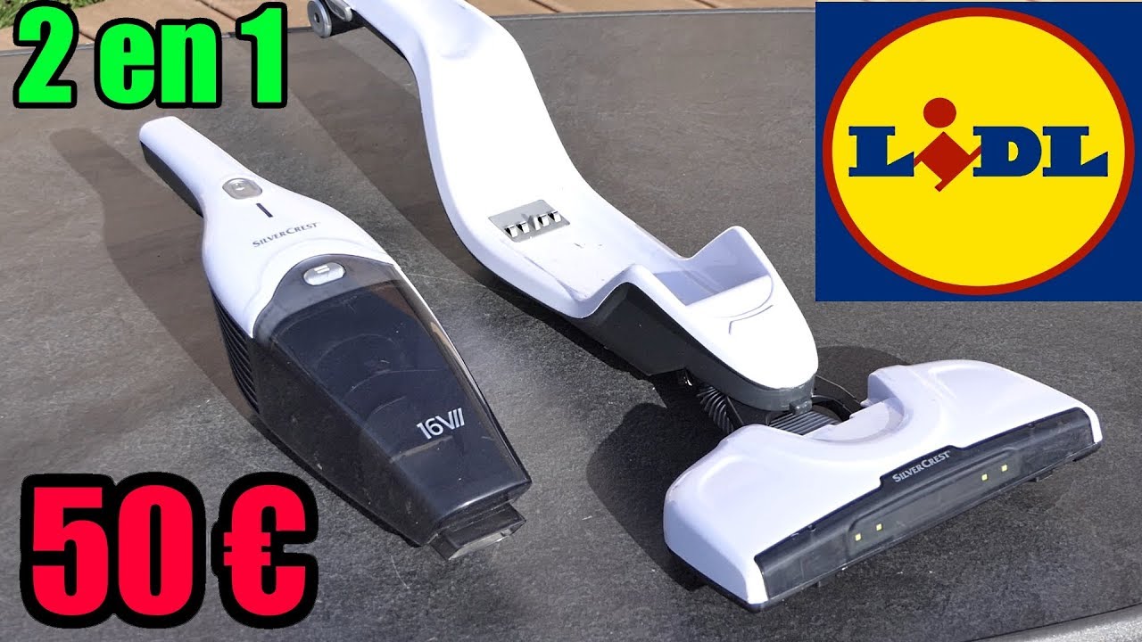 LIDL aspirateur polyvalent 16V SILVERCREST SHSS 16 sans fil Hand-Held &  Upright Vacuum Cleaner - YouTube