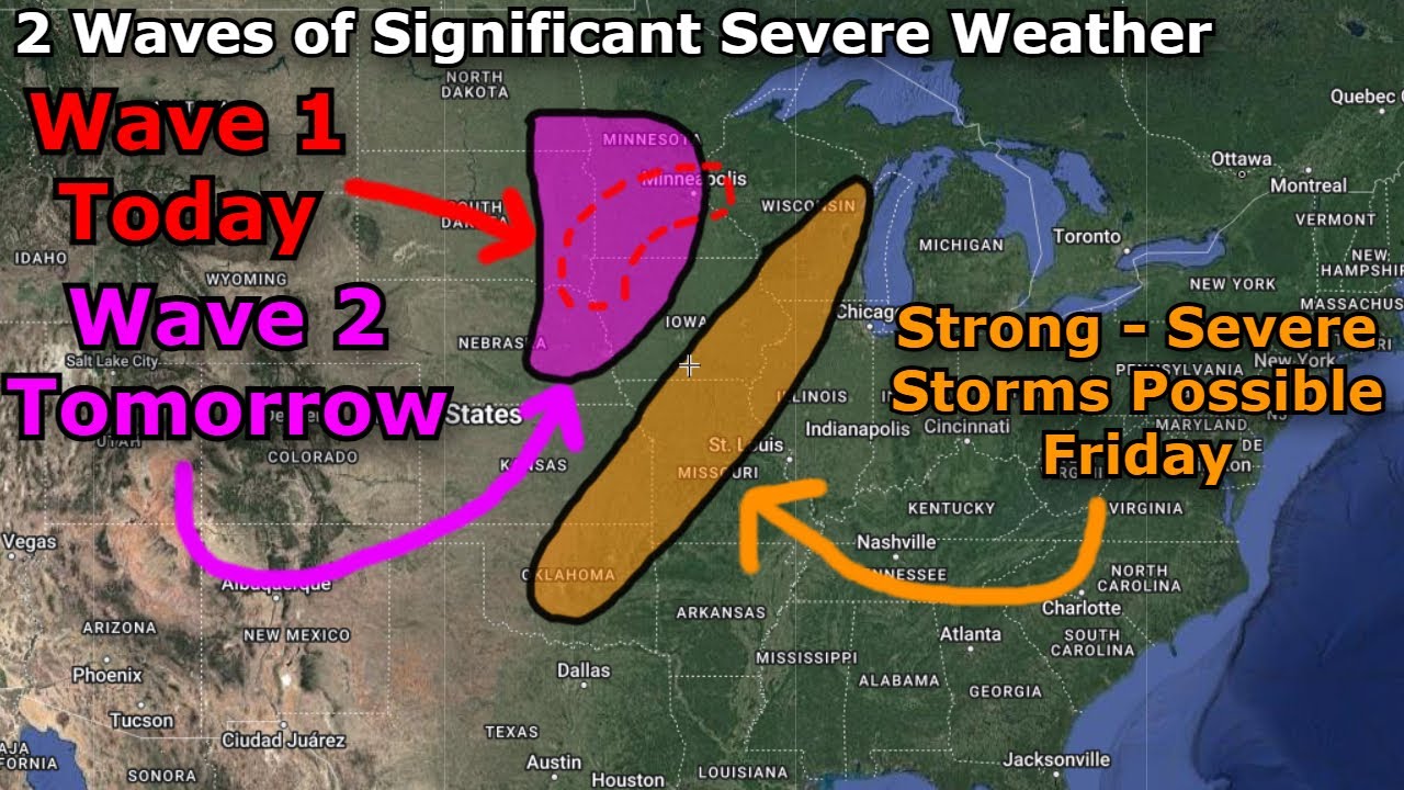 2 Waves of Significant Severe Storms is Likely for Parts of Midwest ...
