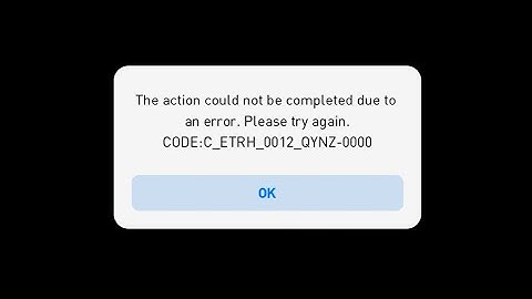 The action could not be completed due to an error pes 2021 - How to solve error code 20 PES mobile