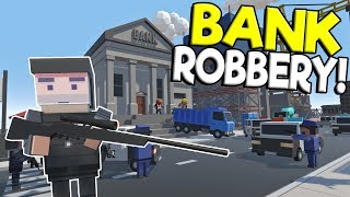 BANK ROBBERY & POLICE CHASE THROUGH THE CITY!  Tiny Town VR Gameplay  Oculus Rift Game