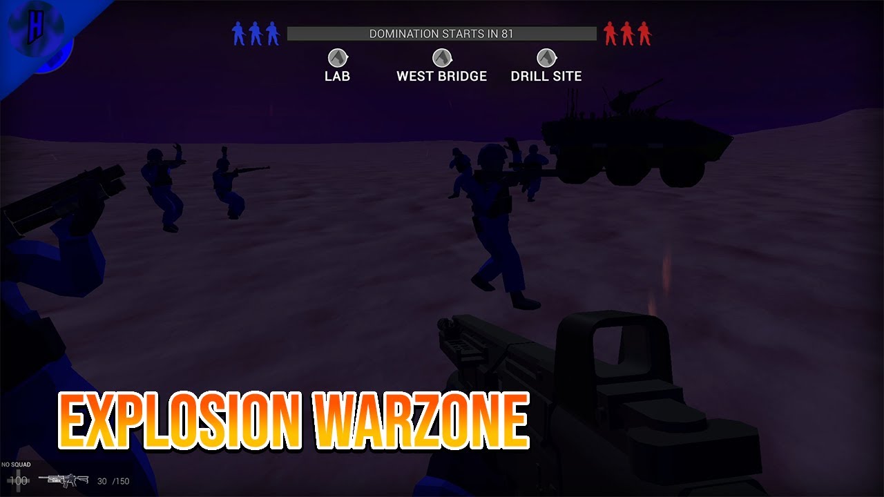 Glacier Domination 100 Bots | Ravenfield