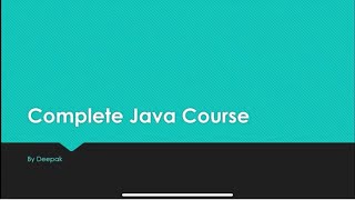 Complete Core Java Course - History of Java