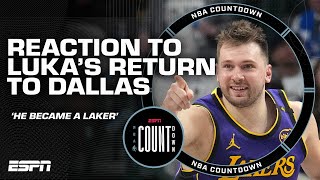 'Luka Doncic became a Laker tonight' - Brian Windhorst after return to Dallas | NBA Countdown