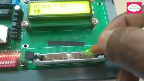 TIME DELAY ROUTINE (MC-8051) IN TAMIL FULL EXPLANATION