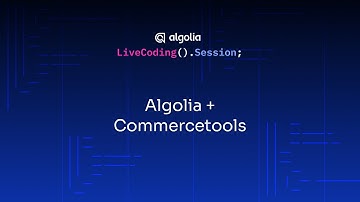 Live Coding Session - Algolia + commercetools