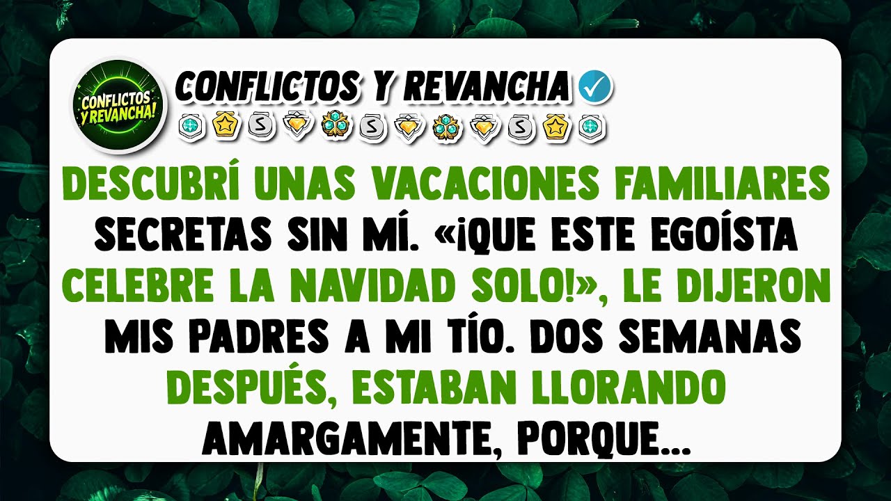 Descubrí unas vacaciones familiares secretas sin mí. «¡Que este egoísta celebre la Navidad solo!»