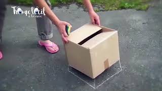 Tutoriel 3D Trompe l'oeil à la craie Cube - Street art