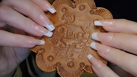 ASMR Textured Leather Scratching | No Talking | Long Nails 