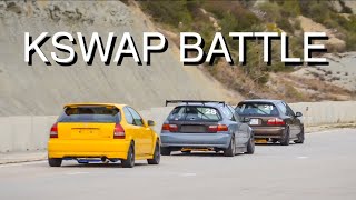 Civic EK K24 vs EG6 K20A vs EG6 K20A2 BC Castelloli 21/02/2016