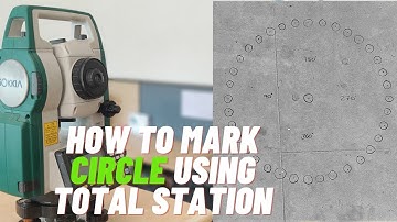 HOW TO MARK CIRCLE USING TOTAL STATION||TAMIL