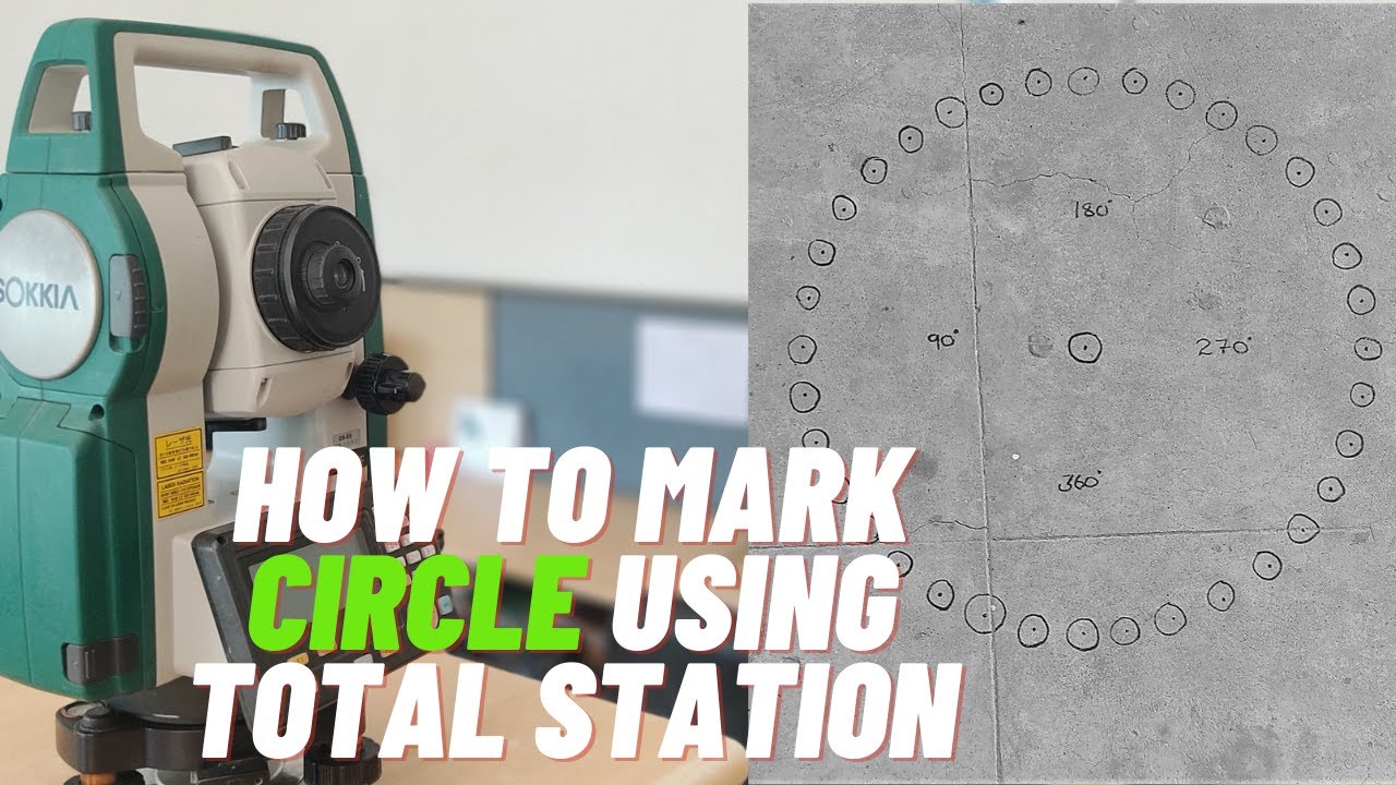 HOW TO MARK CIRCLE USING TOTAL STATION||TAMIL