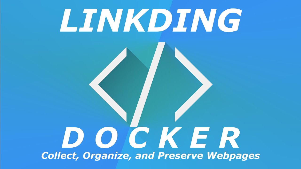 Linkding bookmark manager self-hosted with docker - YouTube