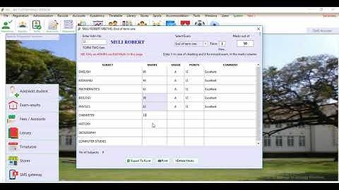 JBS | Marks Entry by Student | School Management System