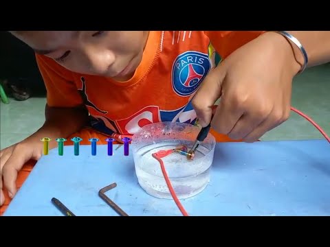 Video Lên màu ốc titan bẳng máy hàn tại nhà. - youtube