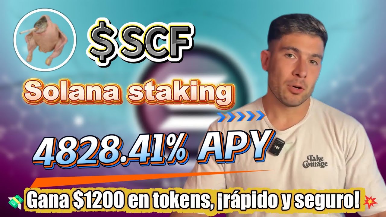 Mejores Smoking SCF solana cripto: staking de SCF con 4828.41% APY