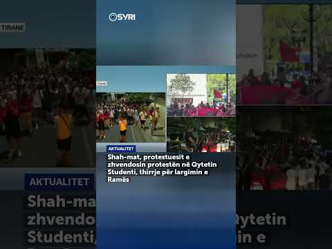 Shah-mat, protestuesit e zhvendosin protestën në Qytetin Studenti, thirrje për largimin e Ramës - SHORTS