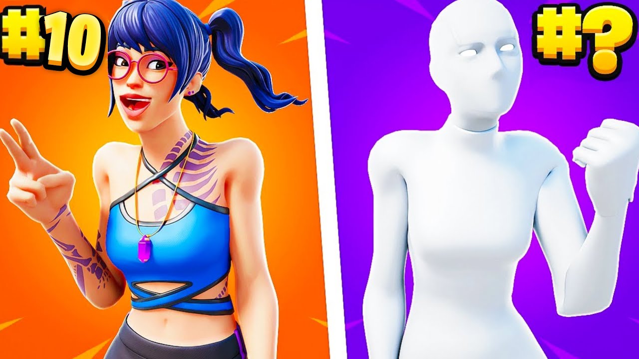 10 NEJVÍC TRYHARD SKINU | Ve Fortnite