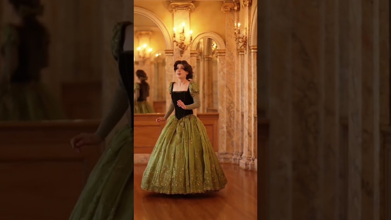 “I can’t believe it!” - Library scene from Beauty and the Beast (cosplay) 💚✨