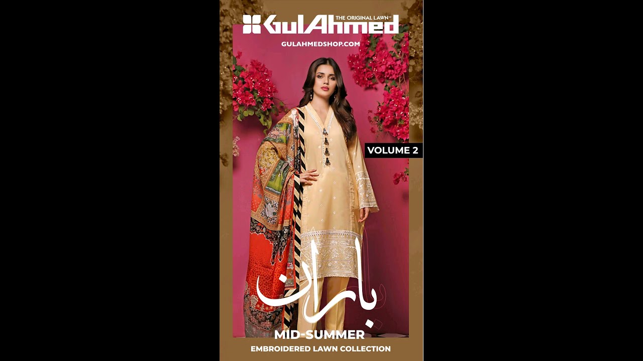 Gul Ahmed Baraan Embroidered Lawn Suits Volume 2