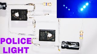 Police Strobe Light At Home Electronic Project Using Bd135 Capacitor & More
