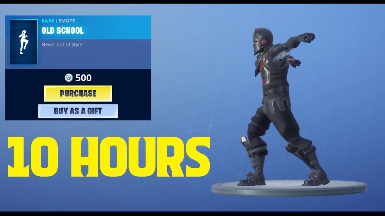 Fortnite OLD SCHOOL Emote 10 Hours!